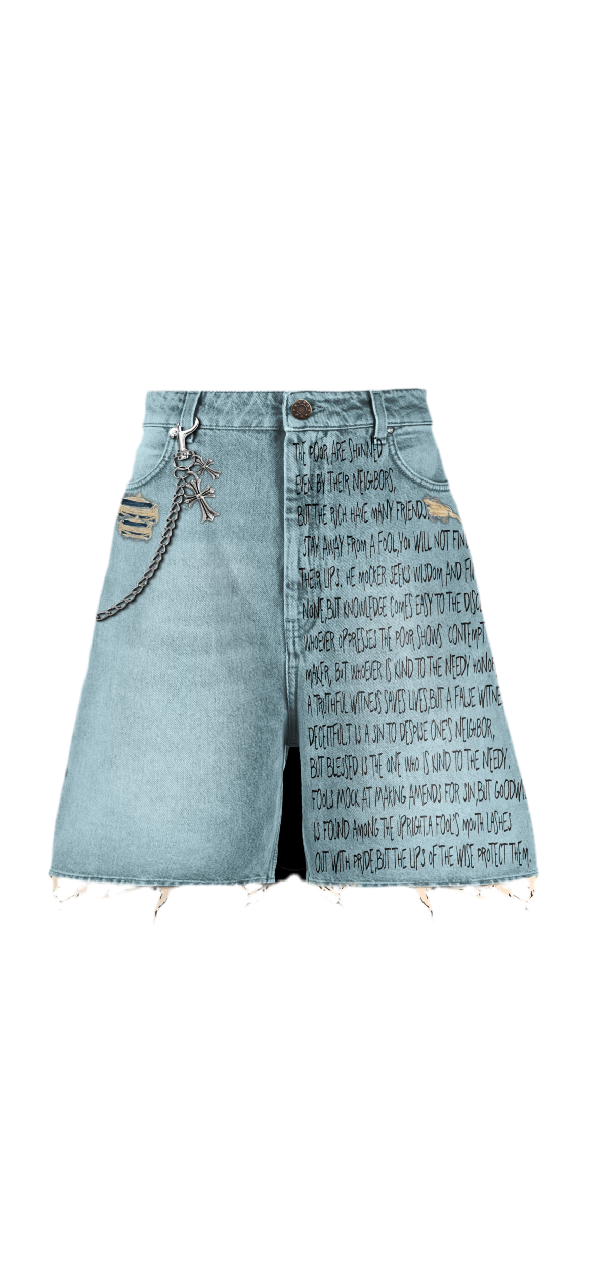 RR “Wisdom In Ruin” Distressed Jorts
